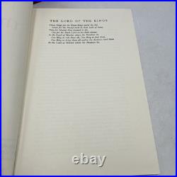 Lord Of The Rings by JRR TOLKIEN 1974 HC COLLECTORS Edition Slip Case withMAP RARE