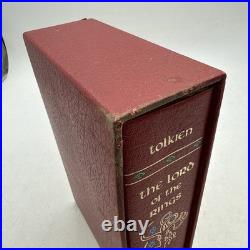 Lord Of The Rings by JRR TOLKIEN 1974 HC COLLECTORS Edition Slip Case withMAP RARE