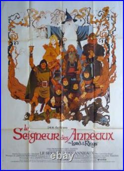 Lord Oif The Rings Bakshi / Hobbit / Tolkien Original Large French Poster Lord Oif The Rings Bakshi / Hobbit / Tolkien Original Large French Poster