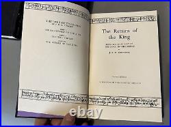 Lord of The Rings 1965 Houghton 2nd Edition Box Set of 3 HC Books w Maps Tolkien