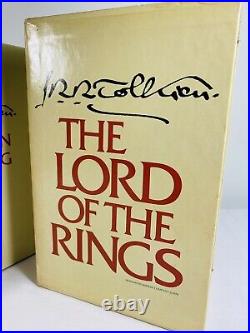 Lord of The Rings Tolkien Box Set 1978 Revised 2nd Edition withMaps Hardcover