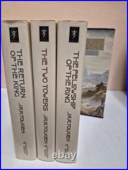 Lord of the Rings 1-3 Trilogy Box Set JRR Tolkien Hardcover with Foldout Maps