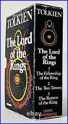 Lord of the Rings 3 Book Box Set 1976 Vintage Paperback Collectors Rare