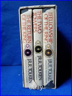 Lord of the Rings 3-Vol Box Set Tolkien Houghton Mifflin 1965 2nd Revised Ed SC