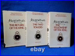 Lord of the Rings 3-Vol Box Set Tolkien Houghton Mifflin 1965 2nd Revised Ed SC