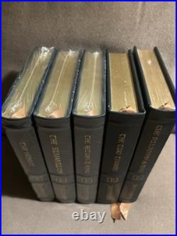 Lord of the Rings 5 book set leather 2nd addition 1984, 3 sealed 2 open