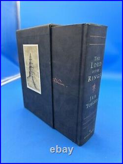 Lord of the Rings 50th Anniversary Edition, Hardcover Book by Tolkien Gold Trim