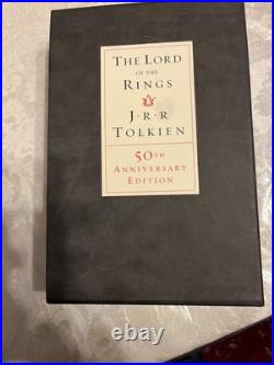Lord of the Rings 50th Anniversary Edition Hardcover Slipcase JRR Tolkien MINT