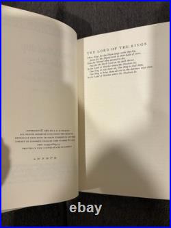 Lord of the Rings Boxed Set J. R. R. Tolkien 3 Volumes Houghton Mifflin Revised Ed