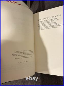 Lord of the Rings Boxed Set J. R. R. Tolkien 3 Volumes Houghton Mifflin Revised Ed