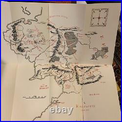 Lord of the Rings By Tolkien 1965 box set With DJ And Maps 5th & 4th Printings