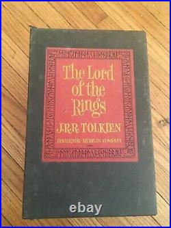 Lord of the Rings By Tolkien 1965 box set With DJ And Maps 5th & 6th Printings