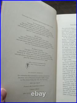Lord of the Rings Collector's Edition 1987 ISBN 0-395-19395-8 Lord of the Rings Collector's Edition 1987 ISBN 0-395-19395-8