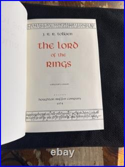 Lord of the Rings Collectors Edition Early Rare 1st Print 1974 Tolkien