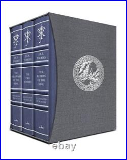 Lord of the Rings Deluxe Illustrated Box Set 3 Books Paperback LOTR Collection