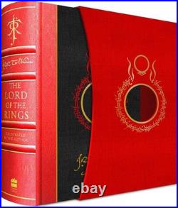 Lord of the Rings Deluxe Illustrated JRR Tolkien NEW IN BOX Leather Edition