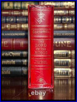 Lord of the Rings Deluxe Illustrated JRR Tolkien NEW IN BOX Leather Edition