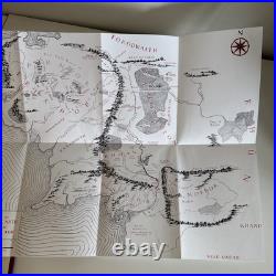 Lord of the Rings HMCO Book, J. R. R. Tolkien Collector's Edition 1993 with Map