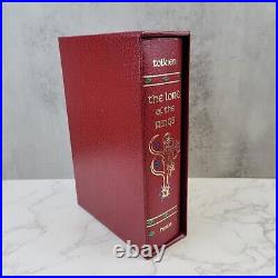 Lord of the Rings HMCO Slip Case Book J. R. R. Tolkien Collector's Ed. 1994 Map