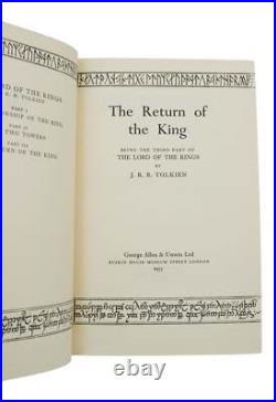 Lord of the Rings J. R. R. TOLKIEN First Edition Set 1st Printings 1954 1955
