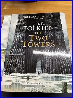 Lord of the Rings J. R. R. Tolkien 3V set 2002 Illustrated Alan Lee 1st ed thus