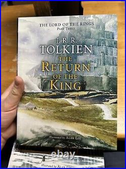 Lord of the Rings J. R. R. Tolkien 3V set 2002 Illustrated Alan Lee 1st ed thus