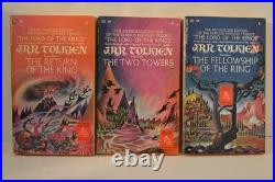 Lord of the Rings J. R. R. Tolkien Ballantine Books 3 Vol. Slipcase 1966 Trilogy