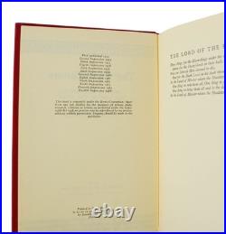 Lord of the Rings J. R. R. Tolkien First British Edition 15/12/11 1st