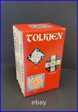 Lord of the Rings JRR Tolkien 1965 Ballantine Books Red Box Set Lot 1973 Print