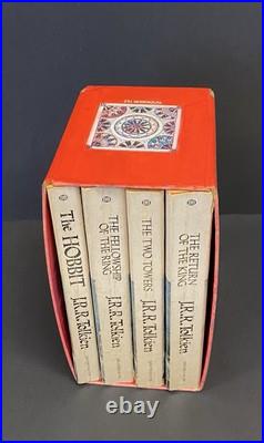 Lord of the Rings JRR Tolkien 1965 Ballantine Books Red Box Set Lot 1973 Print