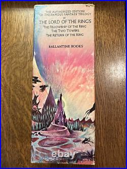 Lord of the Rings JRR Tolkien 1969 Ballantine Books Box Set Authorized Edition