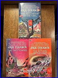 Lord of the Rings JRR Tolkien 1969 Ballantine Books Box Set Authorized Edition