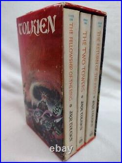 Lord of the Rings JRR Tolkien Authorized Ed Ballantine Books Box Set VNTG LOTR