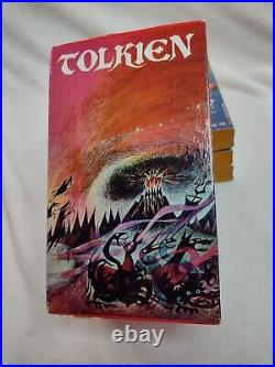 Lord of the Rings JRR Tolkien Authorized Ed Ballantine Books Box Set VNTG LOTR