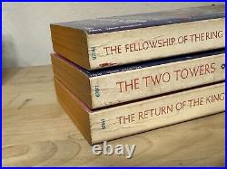 Lord of the Rings JRR Tolkien Authorized Ed Ballantine Books Box Set VNTG LOTR