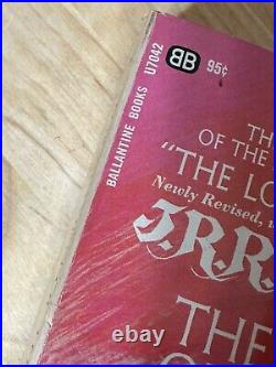 Lord of the Rings JRR Tolkien Authorized Ed Ballantine Books Box Set VNTG LOTR