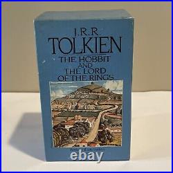 Lord of the Rings JRR Tolkien Box Set 1986 Ballantine 4 Paperback Books RARE VTG