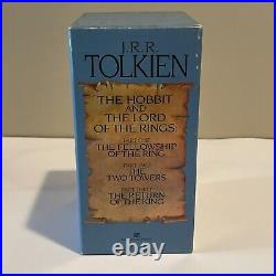 Lord of the Rings JRR Tolkien Box Set 1986 Ballantine 4 Paperback Books RARE VTG