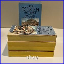 Lord of the Rings JRR Tolkien Box Set 1986 Ballantine 4 Paperback Books RARE VTG