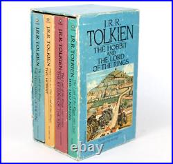 Lord of the Rings JRR Tolkien Box Set 1986 Ballantine 4 Paperback Books RARE VTG