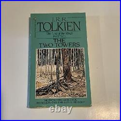 Lord of the Rings JRR Tolkien Box Set 1986 Ballantine 4 Paperback Books RARE VTG