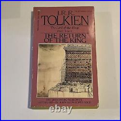 Lord of the Rings JRR Tolkien Box Set 1986 Ballantine 4 Paperback Books RARE VTG