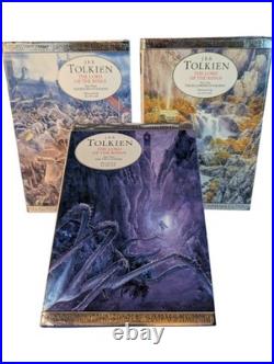 Lord of the Rings JRR Tolkien First US Alan Lee Illustrated Edition 3-Vol HC Set
