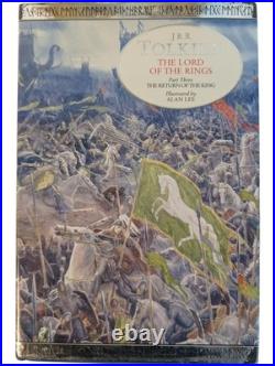 Lord of the Rings JRR Tolkien First US Alan Lee Illustrated Edition 3-Vol HC Set