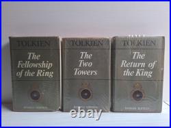 Lord of the Rings Revised Edition 1970 3 Volumes RARE Vintage Ex-Library HCDJ