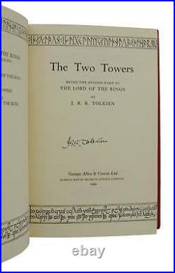 Lord of the Rings SIGNED by J. R. R. TOLKIEN First Edition 1st Printing 1954