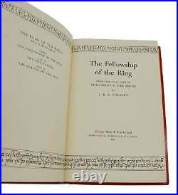 Lord of the Rings SIGNED by J. R. R. TOLKIEN First Edition 1st Printing 1954