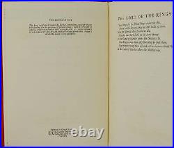 Lord of the Rings SIGNED by J. R. R. TOLKIEN First Edition 1st Printing 1954