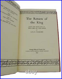 Lord of the Rings SIGNED by J. R. R. TOLKIEN First Edition 1st Printing 1954