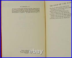 Lord of the Rings SIGNED by J. R. R. TOLKIEN First Edition 1st Printing 1954